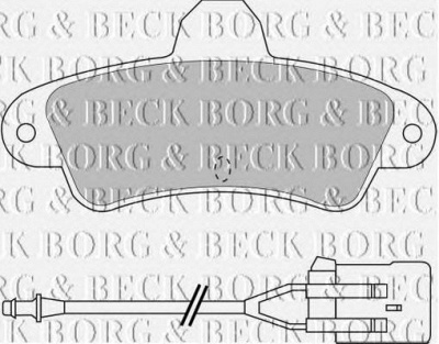 BORG & BECK bbp1437 -  Комплект тормозных колодок, дисковый тормоз